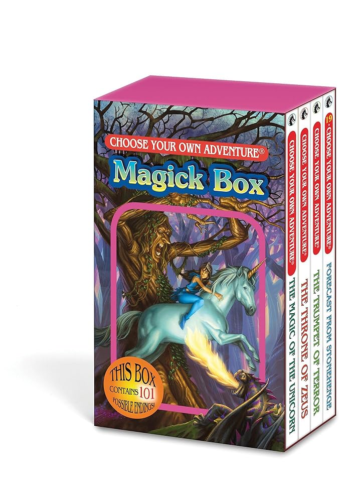 Choose Your Own Adventure 4-Book Boxed Set Magick Box (The Magic of the Unicorn, The Throne of Zeus, The Trumpet of Terror, Forecast from Stonehenge) cover image