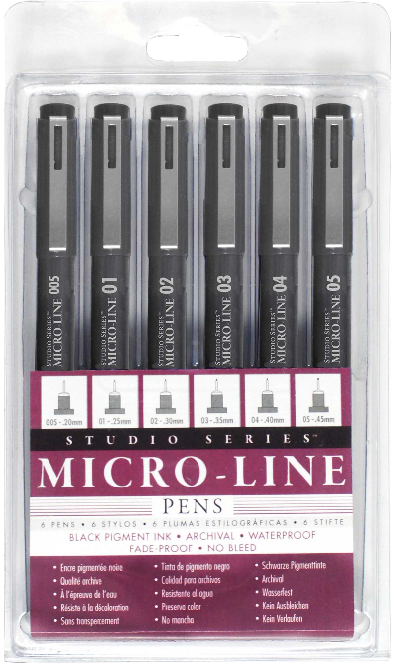 Studio Series Micro-Line Pen Set (Set of 6)