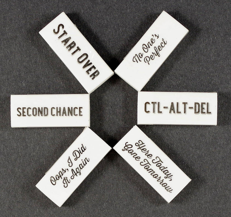 Second Chance Erasers (6-piece Set)